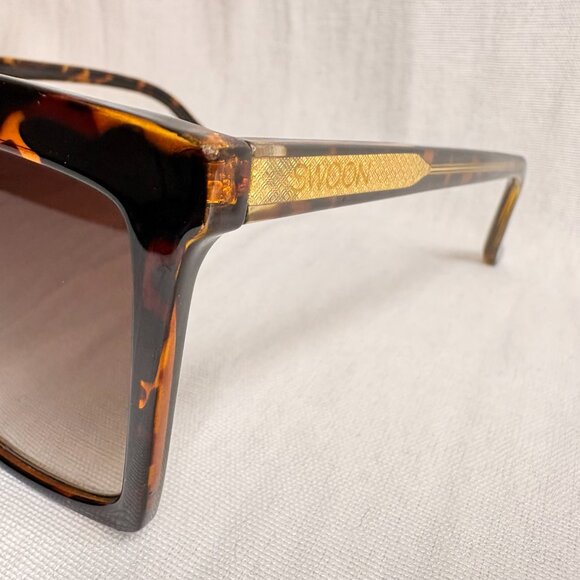 Swoon Eyewear Adelaide Tortoise Oversized Square Sunglasses main image 5